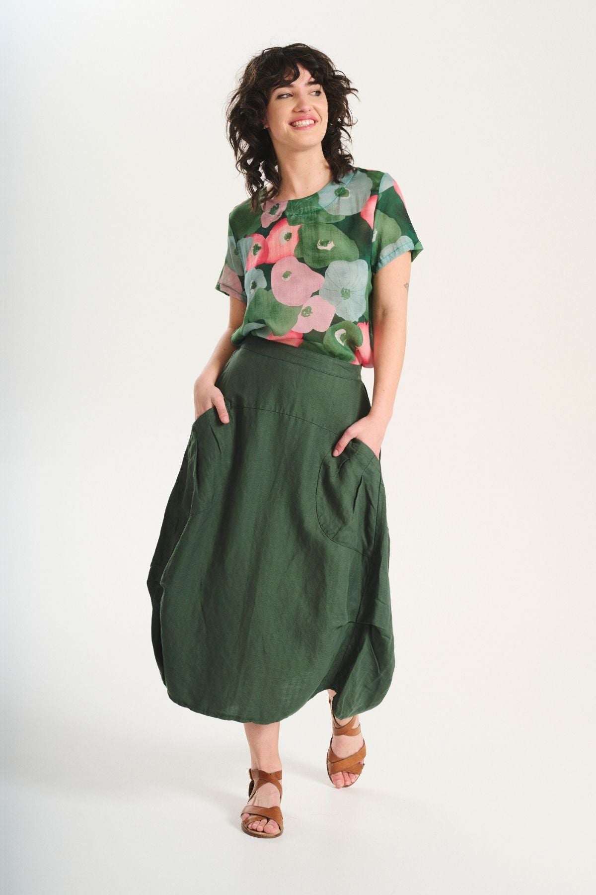 Olga de Polga Milwaukee Solenne Skirt in Sage