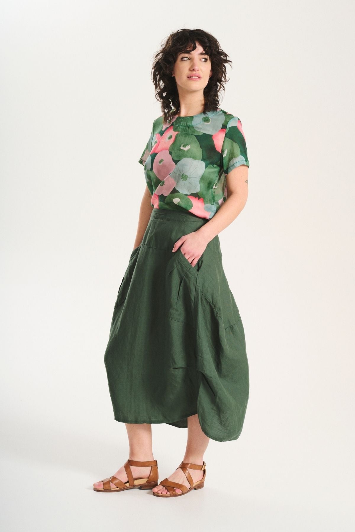 Milwaukee Solenne Skirt- Sage