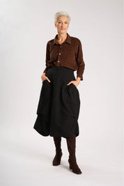 Olga de Polga Milwaukee Verona Cotton Skirt in Black