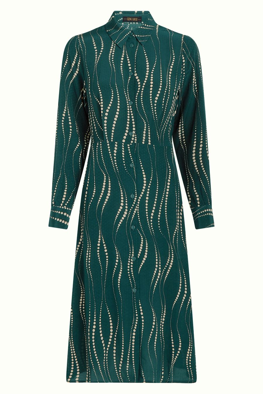 King Louie Mina Dress Twirl Pine Green | Shop Dresses at Morris et al