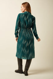 Mina Dress Twirl- Pine Green