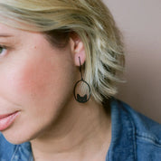 Mini Black Cat Earrings