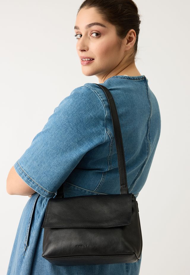 Mini Line Shoulder Bag- Black