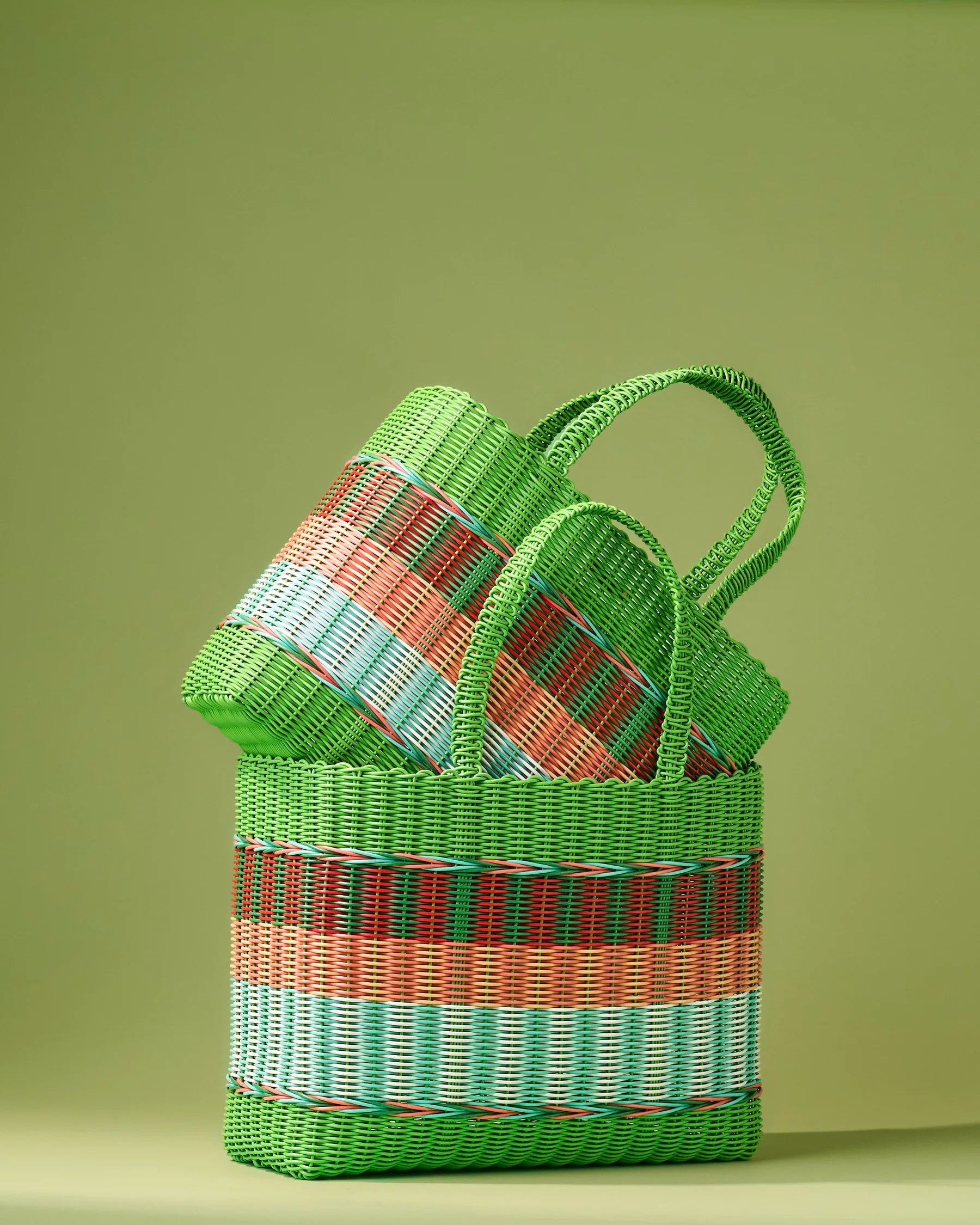 Pali Mira Stripe Bag Medium in Jungle