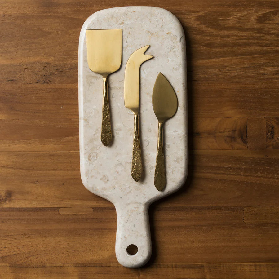 Mira Brass Cheese Set