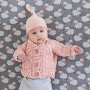 Di Lusso Molly Cotton Newborn Hat in Pink