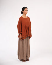 Embroidered French Linen Blouse