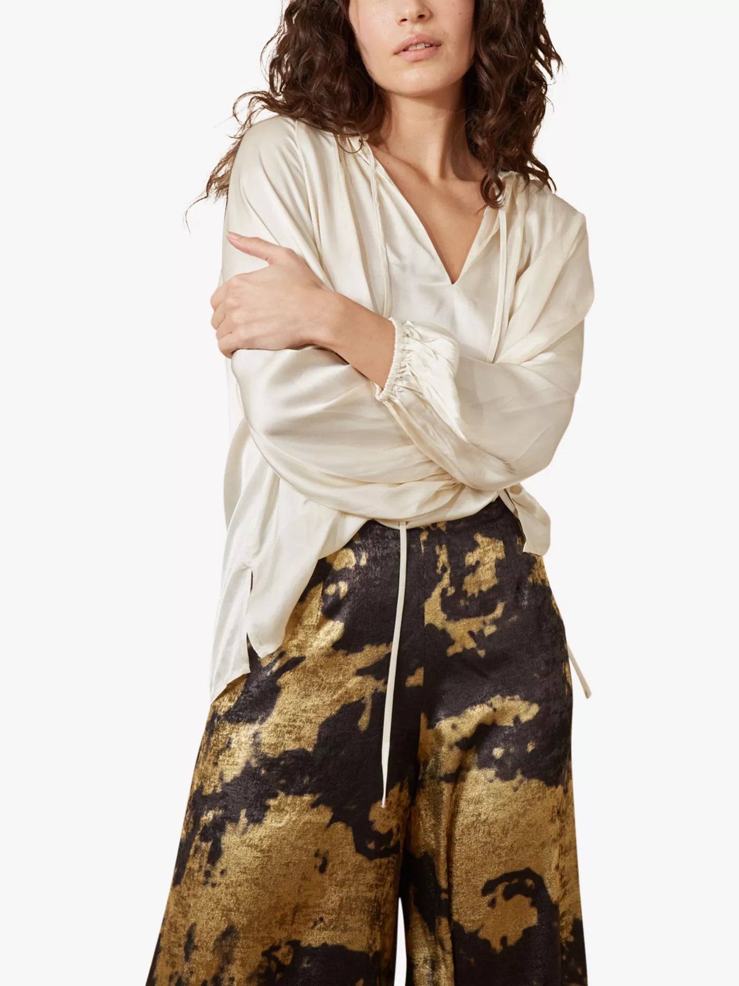 Moonstruck Billow Blouse- Cream