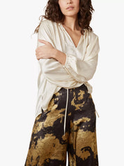 Moonstruck Billow Blouse- Cream