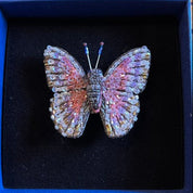 Trovelore Embellished Brooch Pin Morpho Godarti Butterfly
