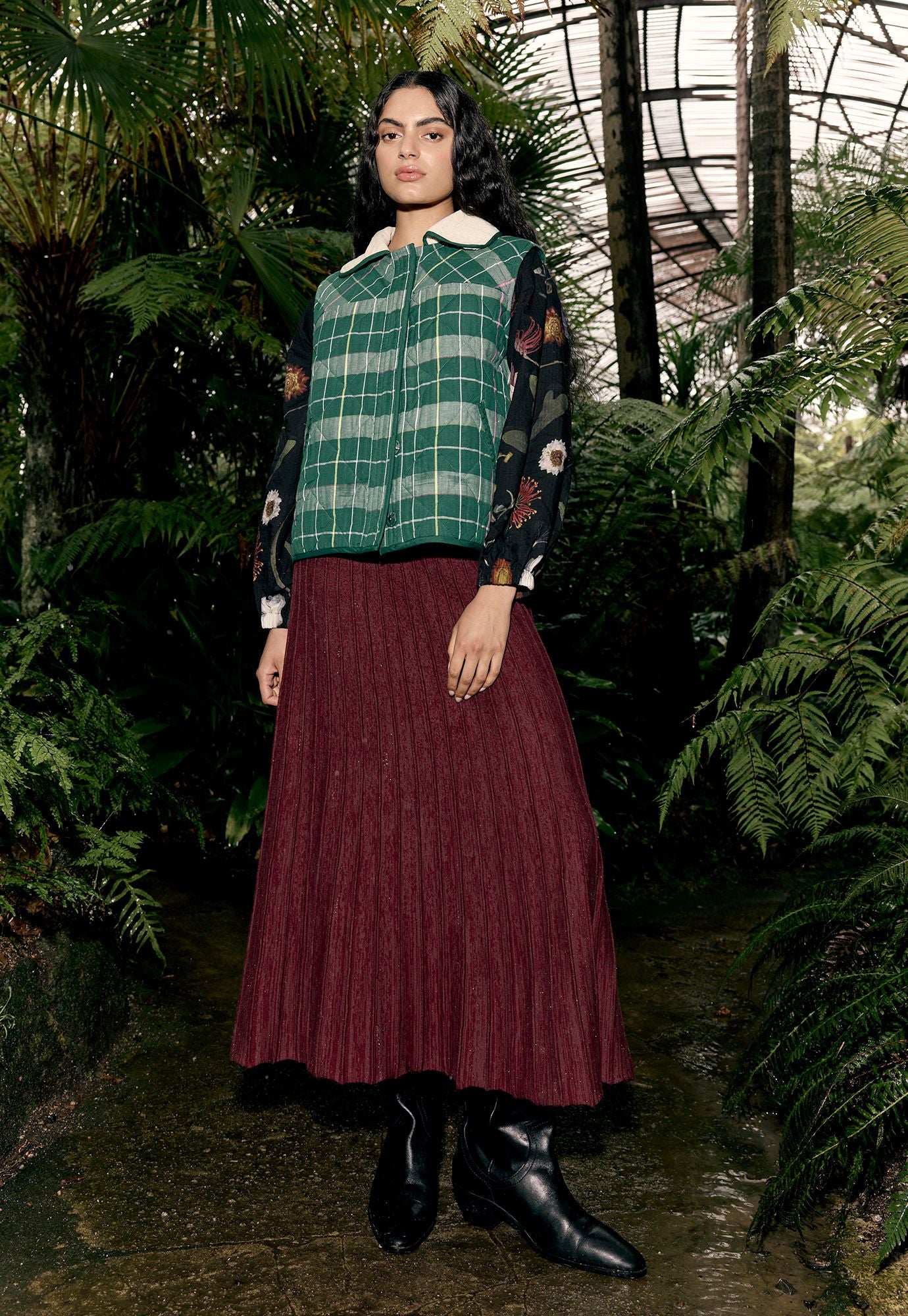 Mulla Vest- Fern Check