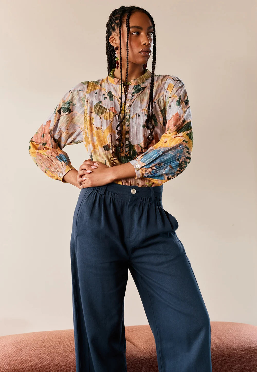Charlotte Pant- Steel Blue