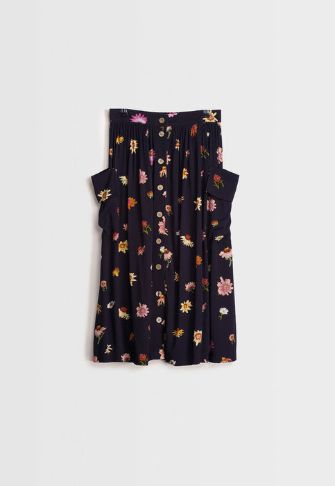 Adi Button Skirt- Paper Daisy Black- One left size 12!