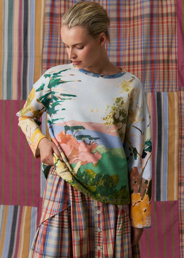 Nancybird Mina Sweat Palisade print