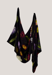 Wool Long Scarf- Floratone