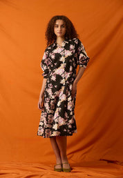 Alba Shirt Dress- Hydrangea Pink