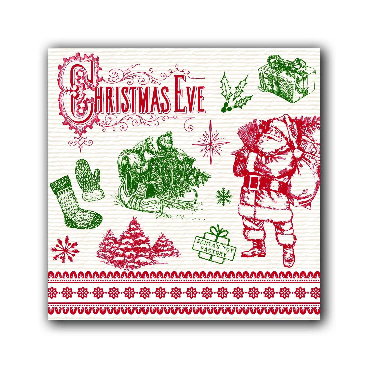 Paper Luncheon Napkins- Christmas
