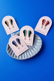 Middle Child Nautilus Enamel Earrings