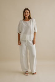 Nautilus Shortsleeve Pullover- Milk