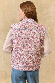 Nelina Jacket- Cream Floral Haven