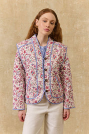 Nelina Jacket- Cream Floral Haven