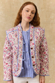 Louise Misha Nelina Jacket in Cream Floral Haven