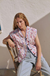 Nelina Jacket- Cream Floral Haven