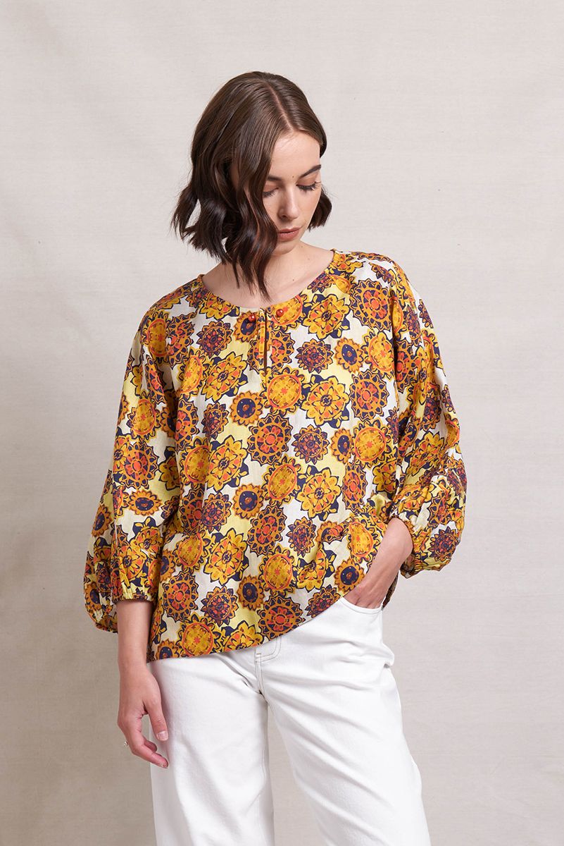 Neris Baubles Line Top- Marigold