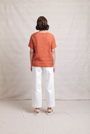 Simplici Tee- Fiesta Stripe