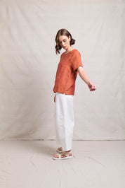 Simplici Tee- Fiesta Stripe