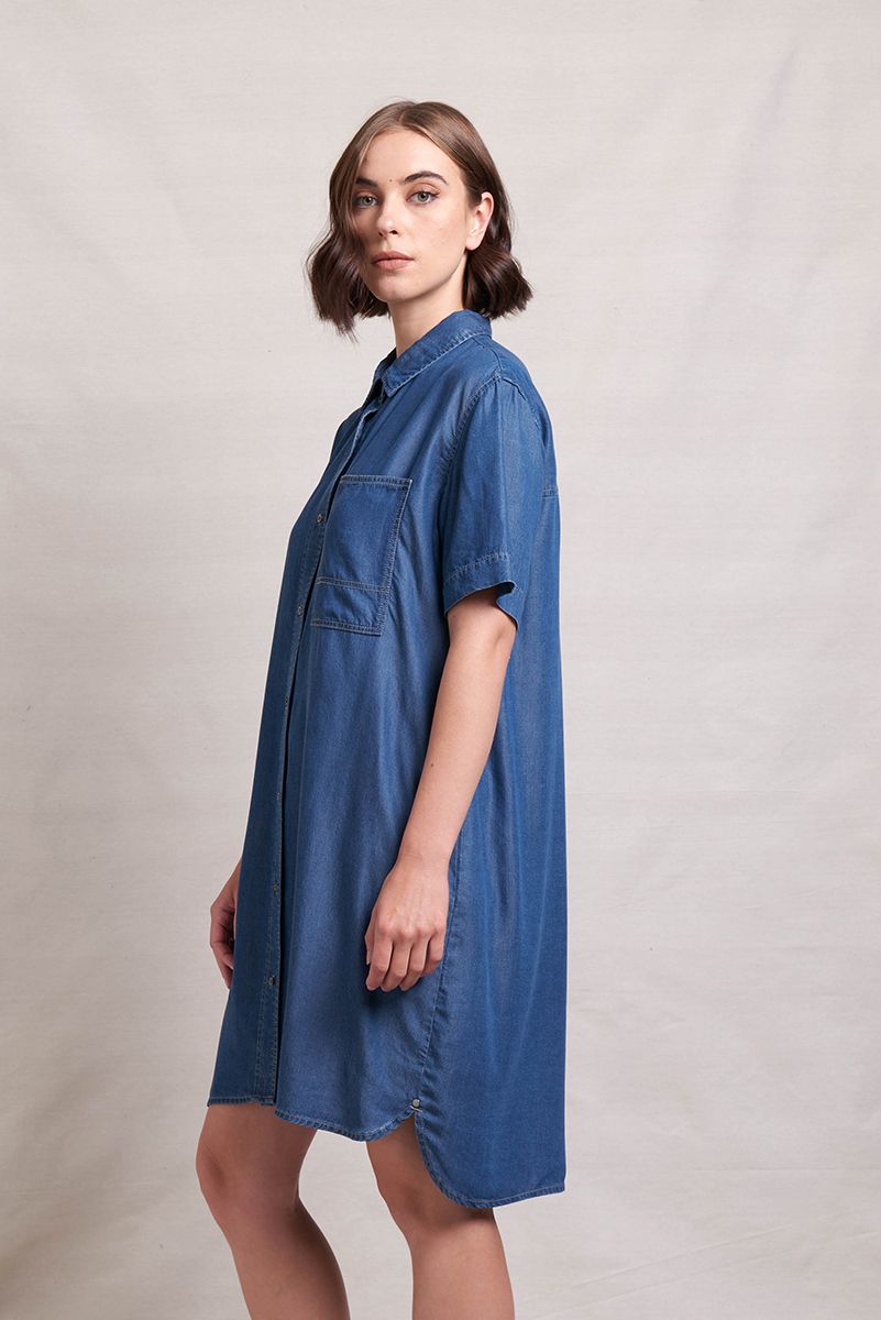 Touchwood Dress- Bluestone