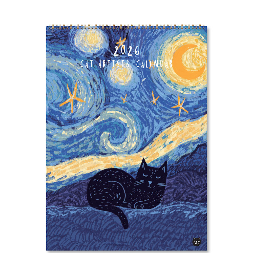 Niaski Cat Artist Calendar 2026