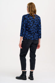 Noor Jersey Top- Leopard
