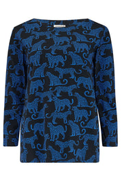 Noor Jersey Top- Leopard