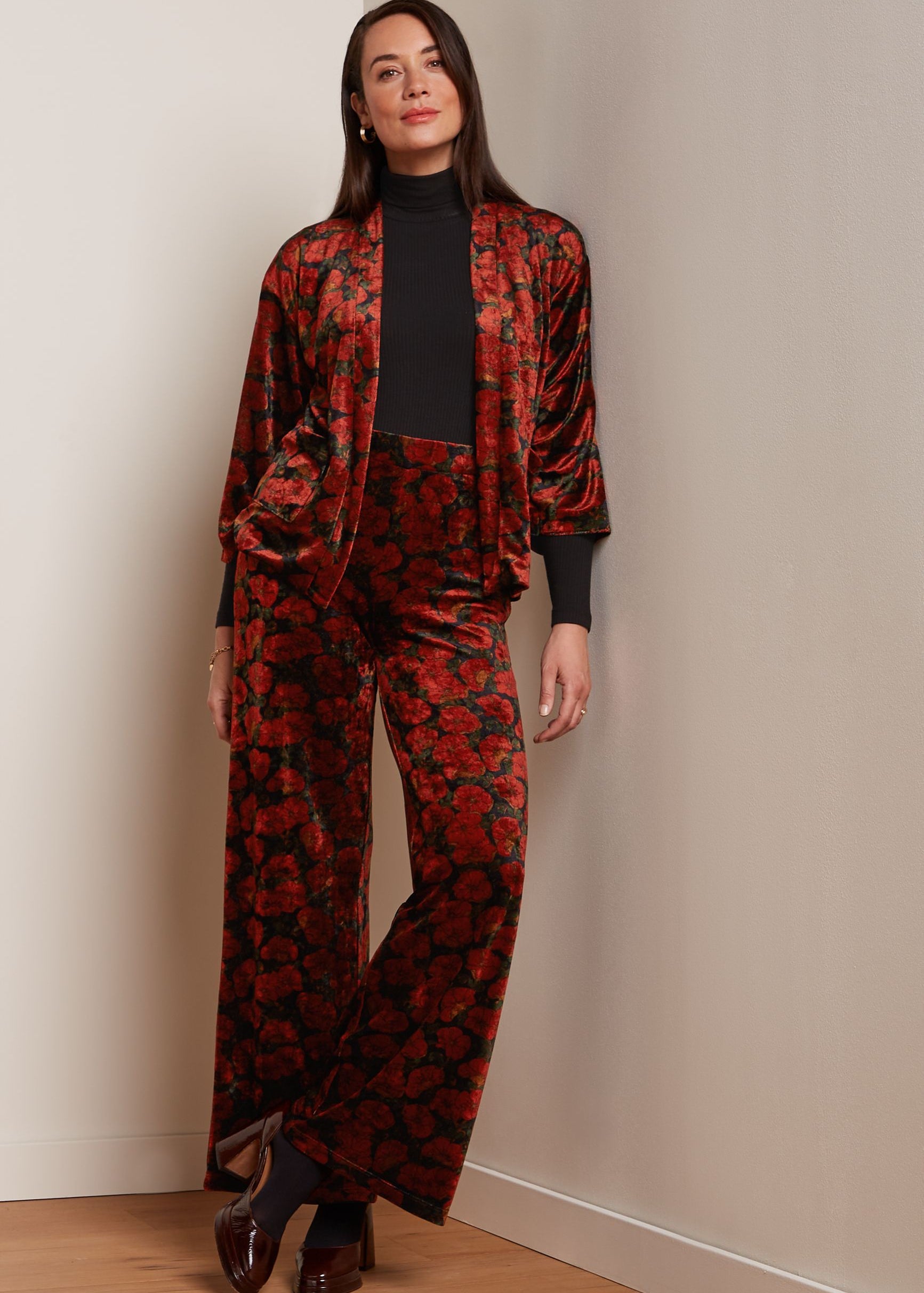 King Louie Noor Jacket in Bloom Velvet