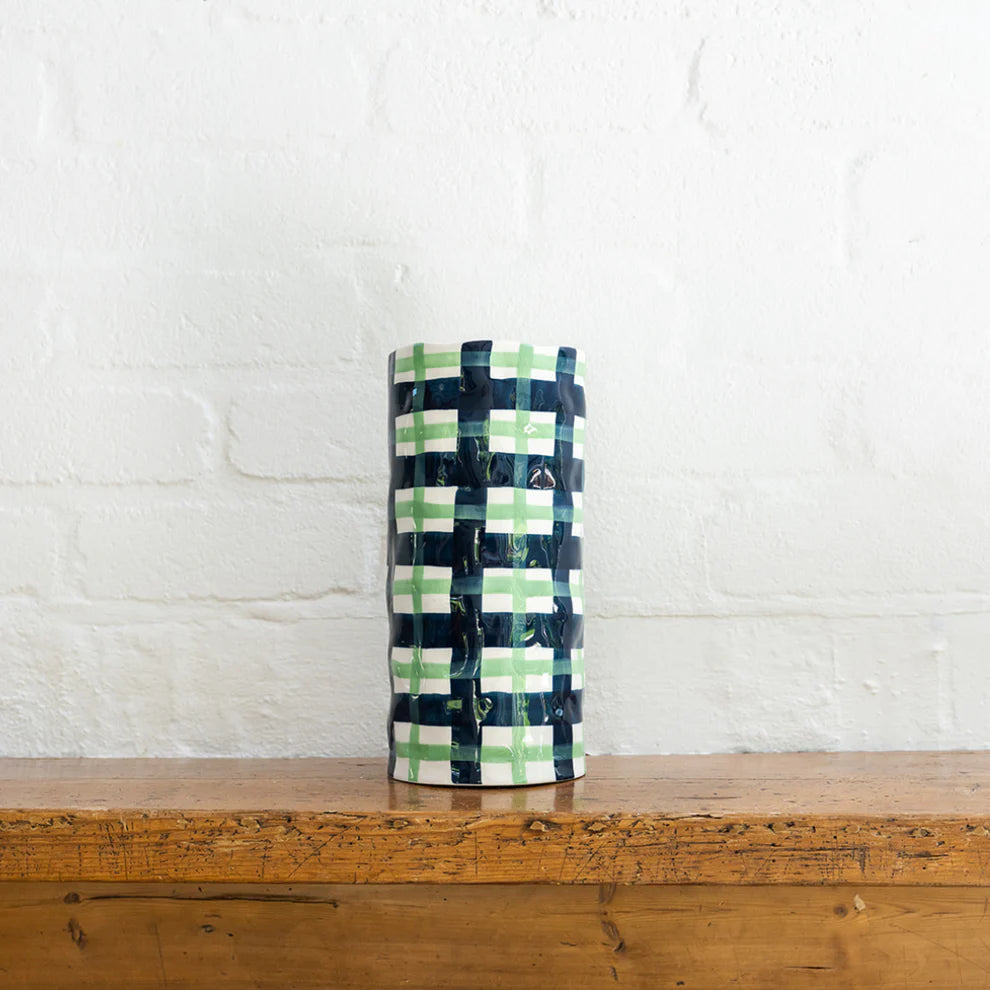 NossandCo_LargeVase-Navy_MintGreen.webp