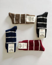 Olso Mohair Wool Border Socks