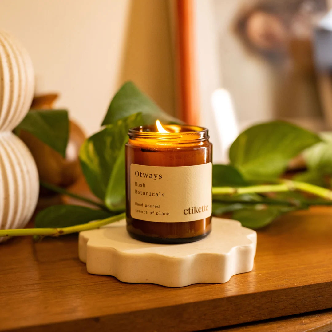 Etikette Otways Bush Botanicals Soy Wax Candle