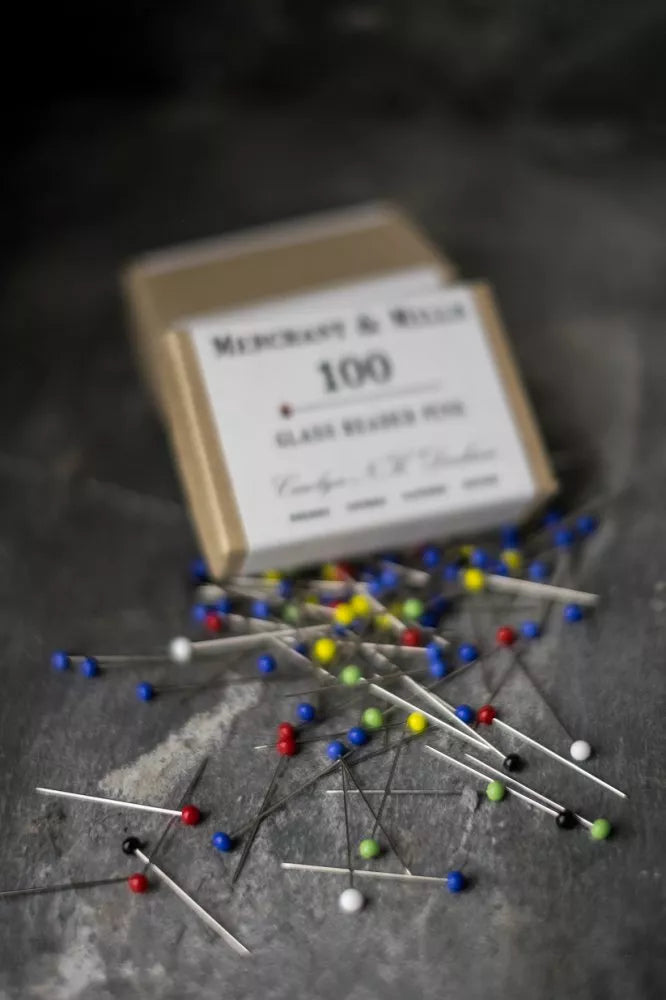 Glass Head Pins- 100