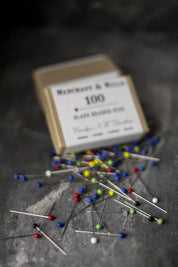 Glass Head Pins- 100