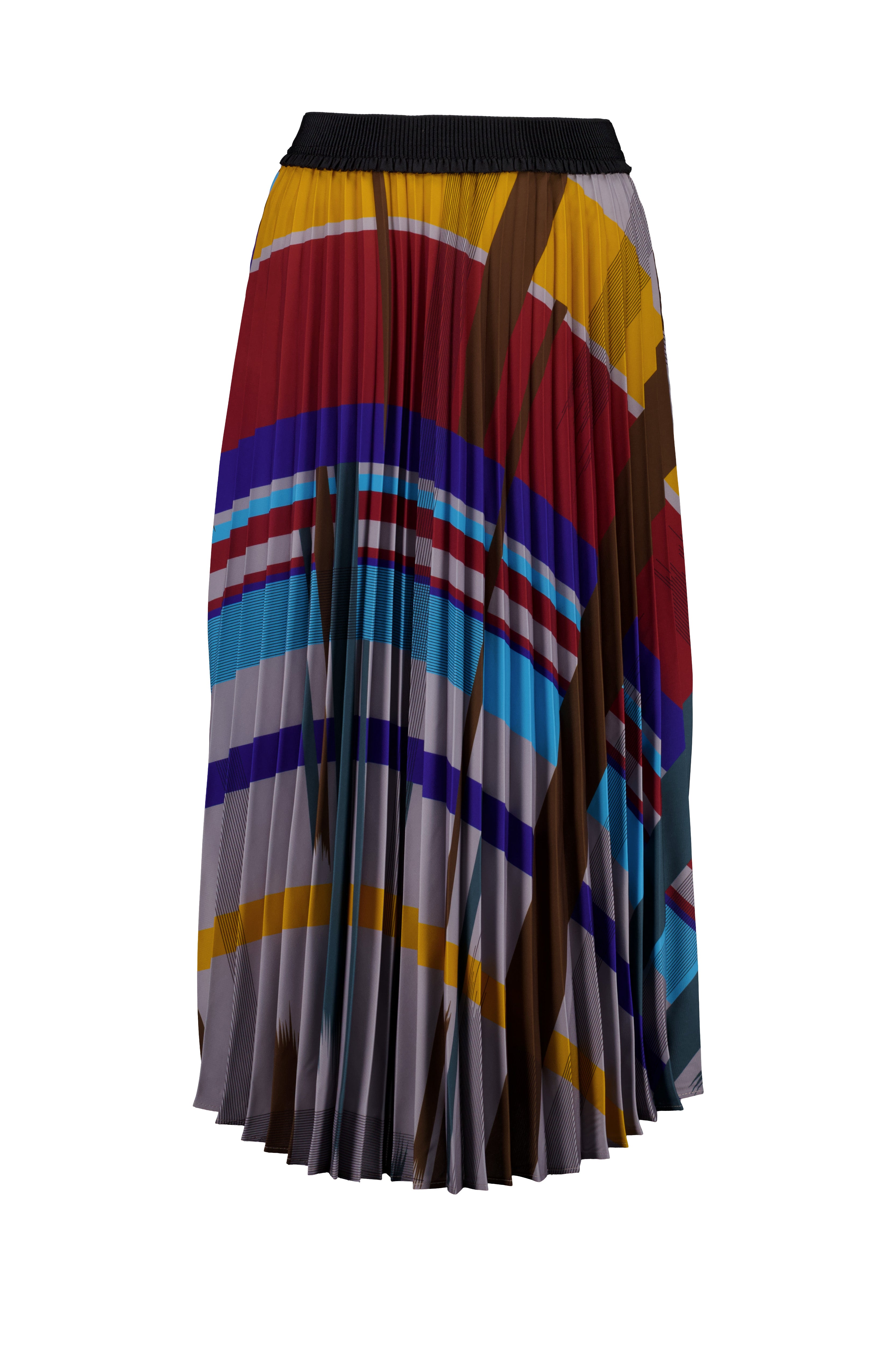 Olga de Polga Crossroads Pleated Skirt in Woodland