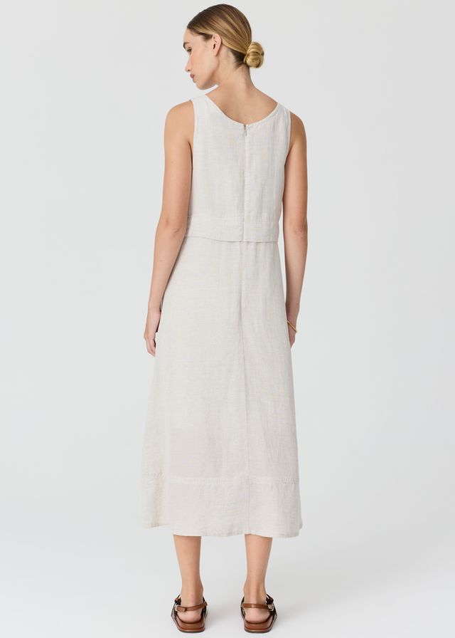 Frankie Double Layer Dress- Natural