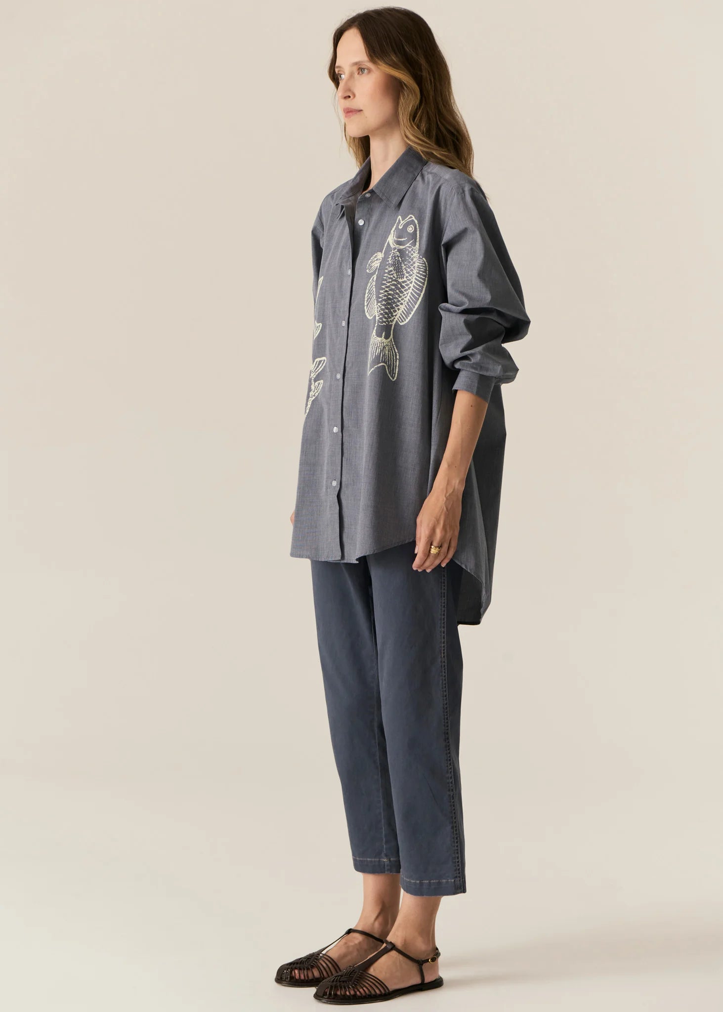 Fern Tapered Pant- Blue