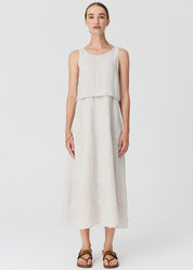 Frankie Double Layer Dress- Natural
