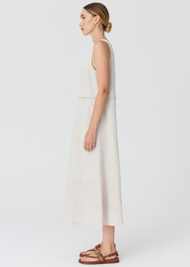 Frankie Double Layer Dress- Natural
