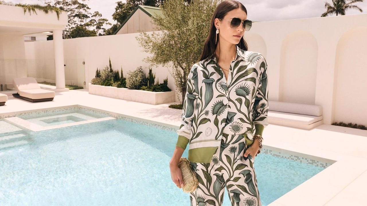 Linne Silk Shirt- Botanica