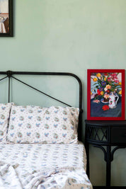 Lazybones Palettes & Swallows Sateen Cotton Sheet Set