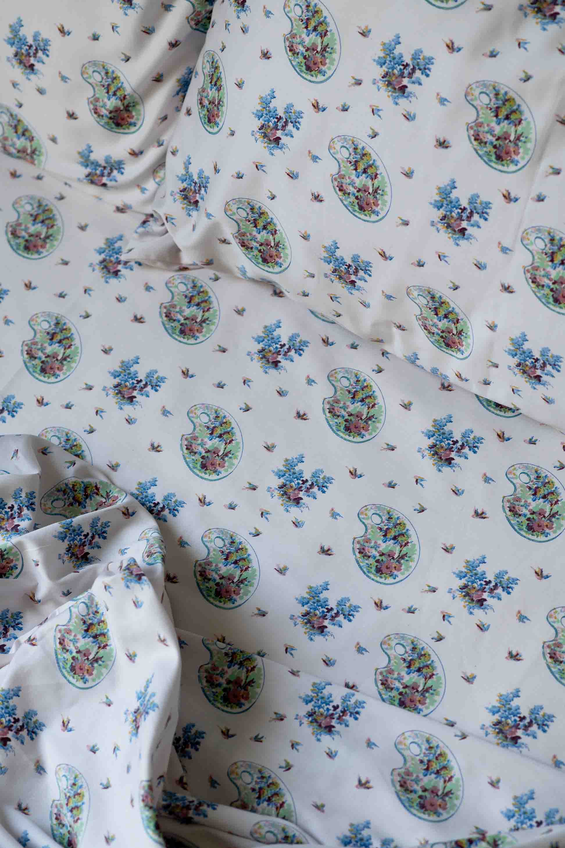 Palettes & Swallows Sheet Set