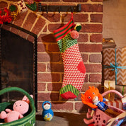 Palmina Knitted Stocking- Crimson