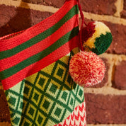 Palmina Knitted Stocking- Crimson